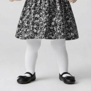 NEW Cat & Jack Black Ballet Flat Dress Shoes with Bow Size 6 Vegan Leather